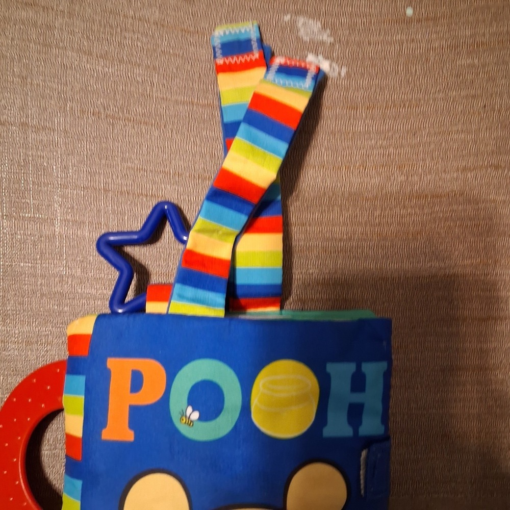 Disney Baby Winnie The Pooh Accordion Crinkle Soft Book EUC - Picture 4 of 7